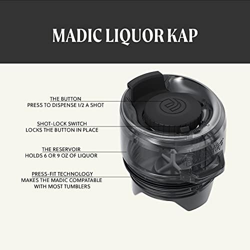 Flaskap Madic 9 | החלפת מכסה כוסית 30 גרם | מתקן ירי | מכסה כוסות הוכחת דליפה | התזה עמידה בכדי